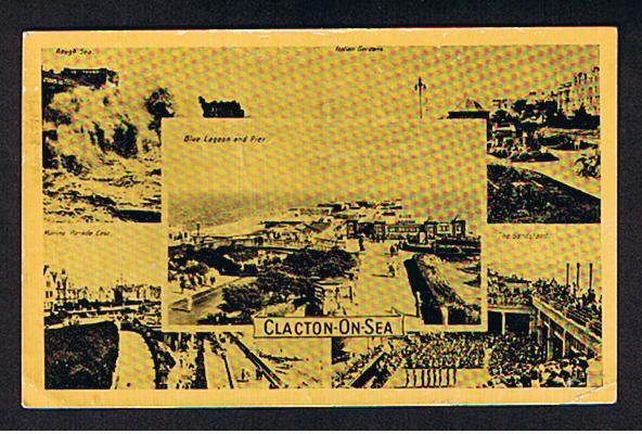 RB 552 - 1947 Postcard Clacton-on-Sea Essex With Slogan Postmark "Save For The Silver Lining" - Covers & Documents