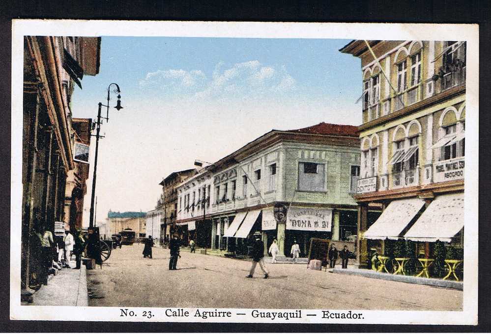 RB 552 - Early Postcard Calle Aguirre - Guayaquil - Ecuador - Ecuador