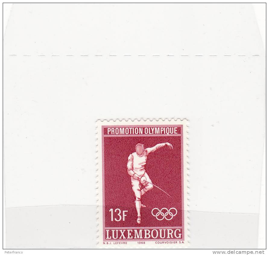 1968 Lussemburgo - Olimpiadi Di Città Del Messico - Escrime