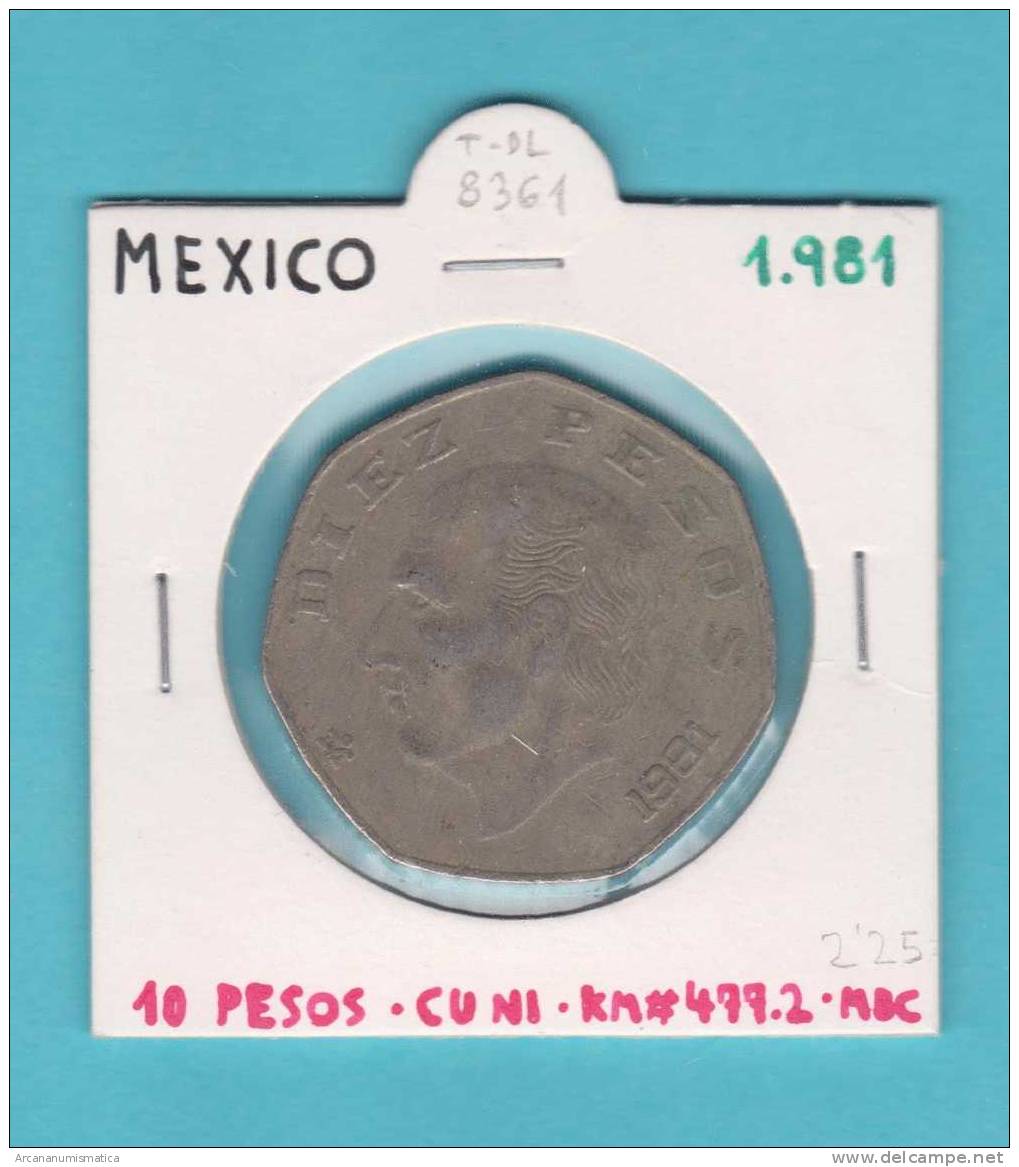 MEXICO   10    PESOS  1.981  CU NI    KM#477.2   MBC/VF    DL-8361 - Mexiko