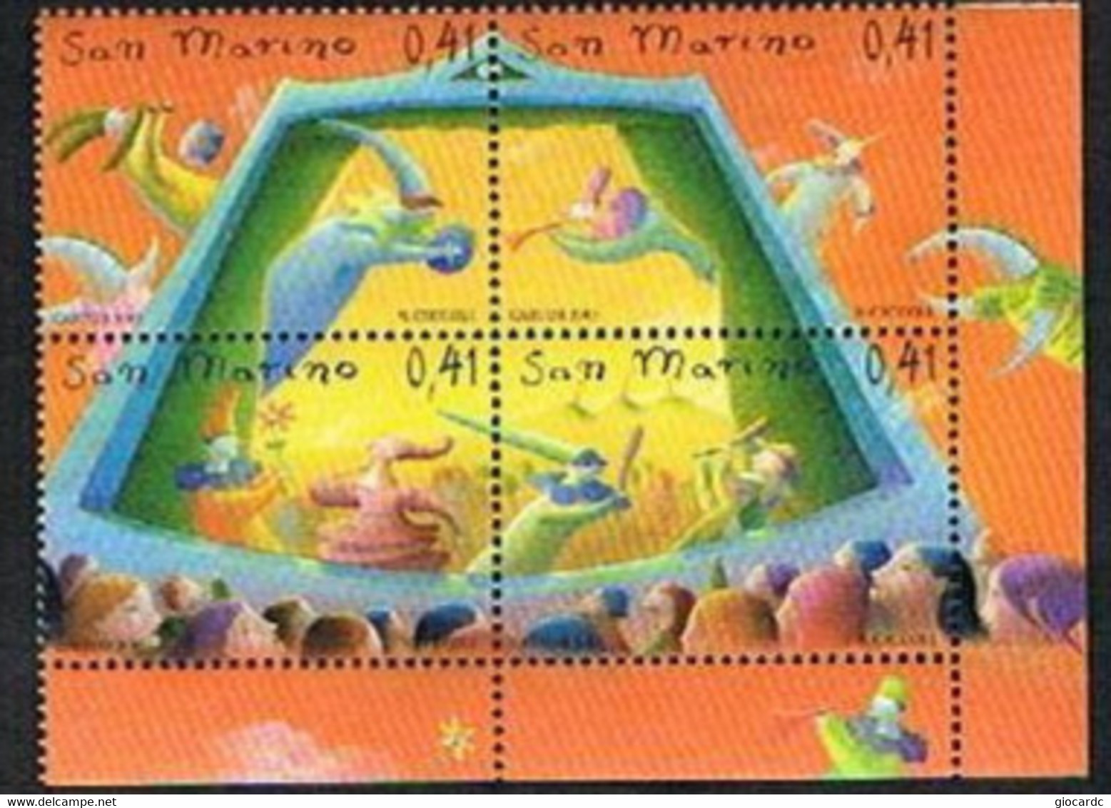 SAN MARINO - UNIF1954.1957   -  2003    L'ARTE DEI BURATTINI    - NUOVI ** - Unused Stamps
