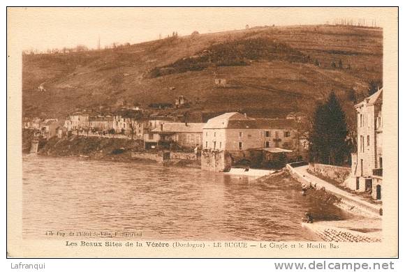 THEMES- Ref  779 -moulin A  Eau - Les Beaux Sites De La Vezere -le Bugue -dordogne -le Cingle Et Le Moulin Bas - Moulins à Eau