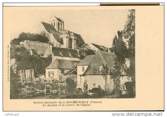 THEMES- Ref  760 -moulin A  Eau -  Station Thermale De La Roche Posay -vienne - Le Moulin   - Carte Bon Etat - Moulins à Eau