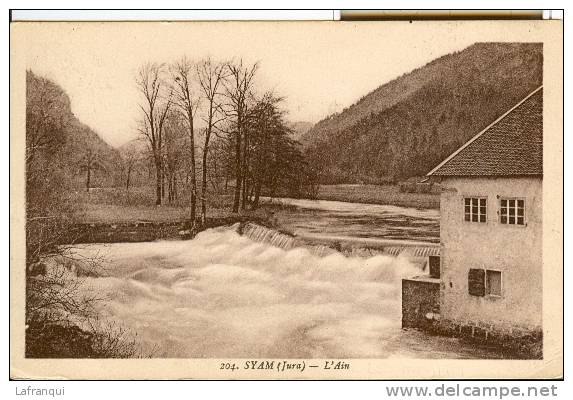 THEMES- Ref  746 -moulin A  Eau - Syam - Jura - L Ain   -carte Bon Etat - - Moulins à Eau