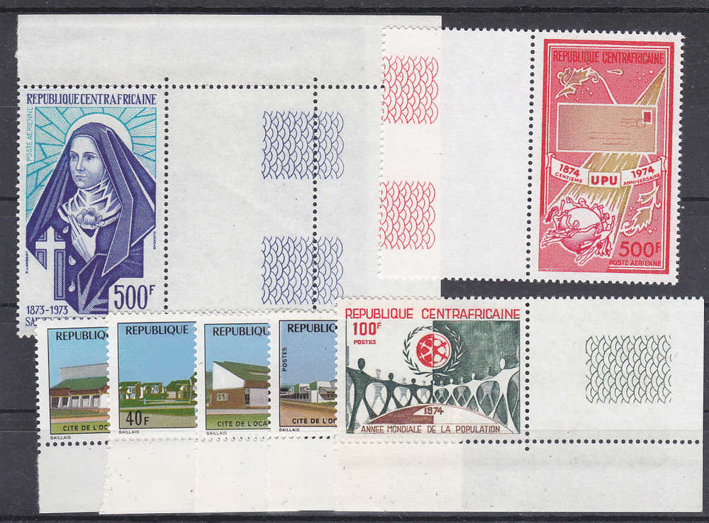 Nr 345, 352, 354, 363/366 **, Michel = 18 Euro (XX13801) - Centrafricaine (République)