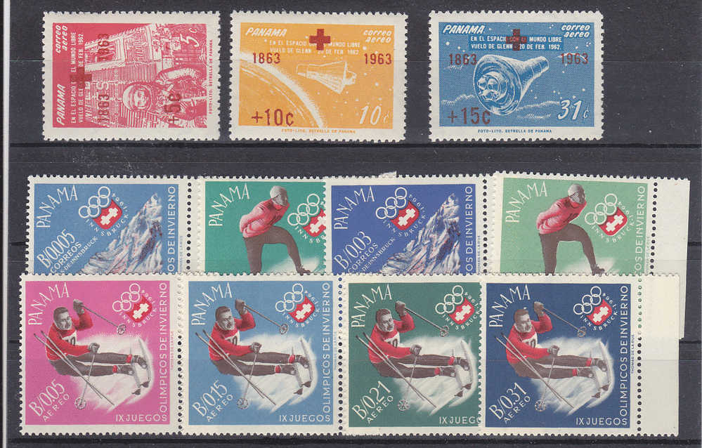 Panama, Nr 644/646, 677/684 **, Michel = 26 Euro (XX13835) - Invierno 1964: Innsbruck