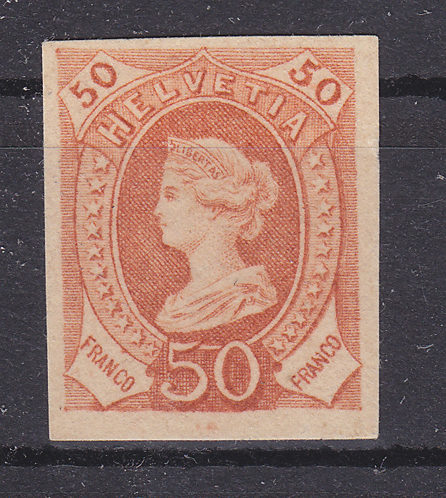 Essay, Epreuve, Helvetiakop In Roodoranje (*), Michel = ?? Euro (XX13939) - Unused Stamps