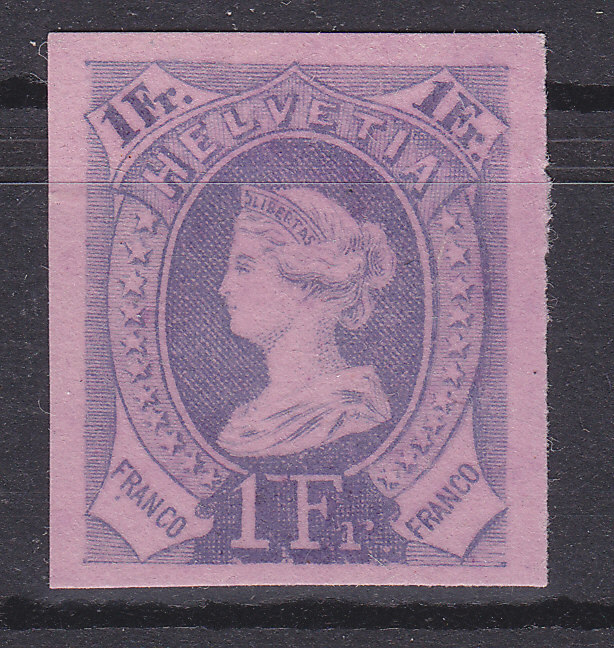 Essay, Epreuve, Helvetiakop In Violet (*), Michel = ?? Euro (XX13940) - Neufs