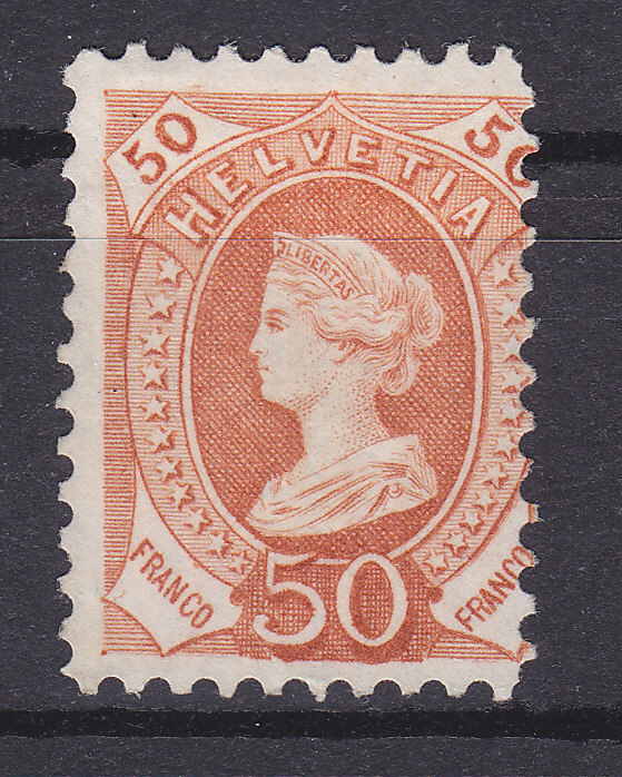 Essay, Epreuve, Helvetiakop In Oranjebruin (*), Michel = ?? Euro (XX13951) - Unused Stamps