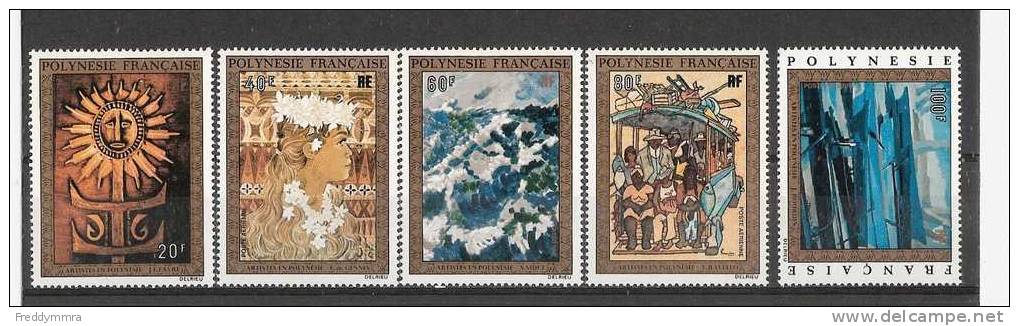 Polynésie Fr: PA 77/ 81 ** - Unused Stamps