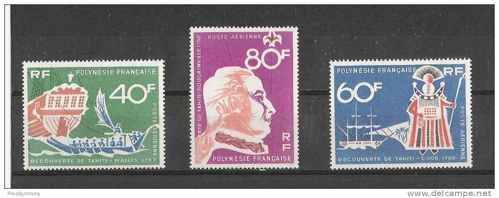 Polynésie Fr: PA 22/ 24 ** - Unused Stamps