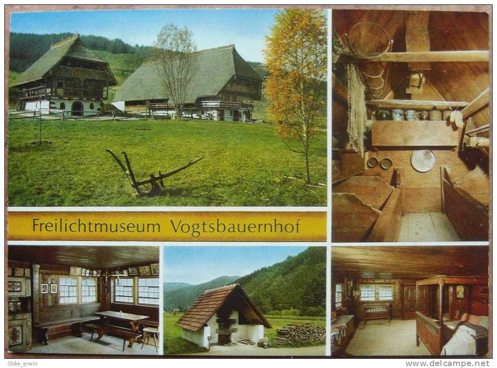 Alte Ansichtskarte, Schwarzwald Vogtsbauernhof, Gutach Gutachtal, Lorenzenhof Erbaut 1502-1601 - Gutach (Schwarzwaldbahn)