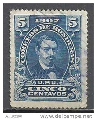1 W Valeur Used, Oblitérée - HONDURAS * 1907 - Yvert & Tellier 102 - N° 1077-5 - Honduras