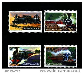 AUSTRALIA - 1979  STEAM LOCOMOTIVES  SET  MINT NH - Neufs