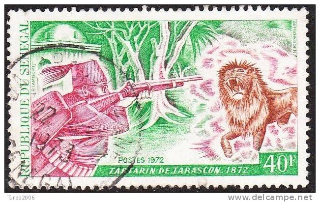 1972 Republique De Senegal 40 Fr Lion Yvert  366 - Oblitérés