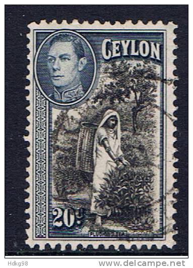 CL+ Ceylon 1938 Mi 236 Teepflückerin - Ceylon (...-1947)