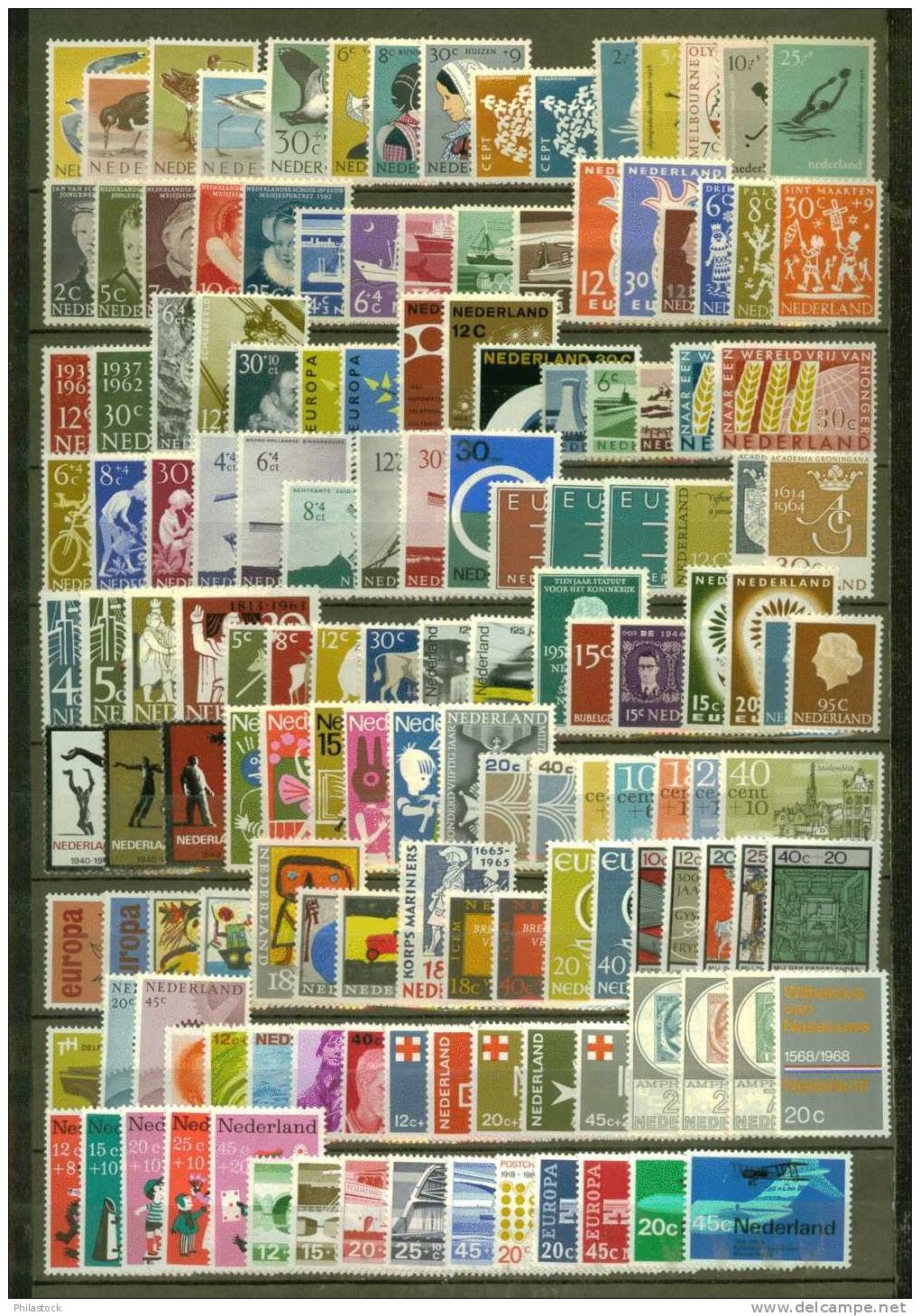 PAYS-BAS Lot Timbres */** La Plupart Séries Complétes ( Qq Valeurs Ptes Rousseurs) - Collections