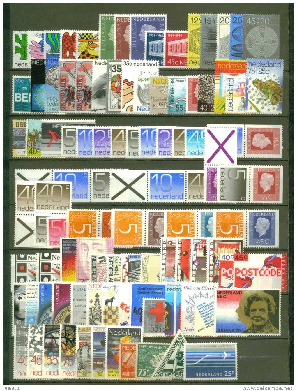 PAYS-BAS Lot Timbres */** La Plupart Séries Complétes ( Qq Valeurs Ptes Rousseurs) - Collections