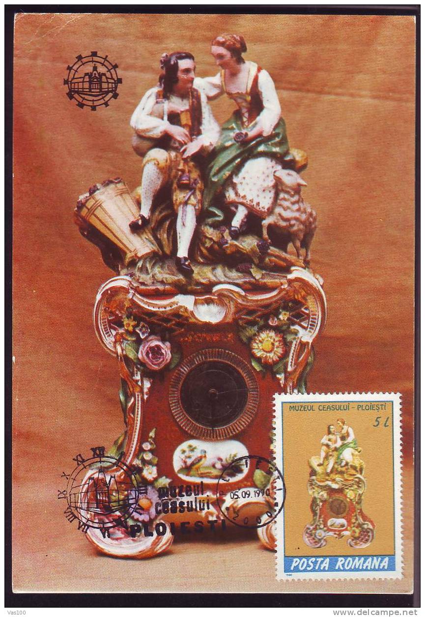 ROMANIA MAXICARD,Carte Maximum With Watches,1990. - Horlogerie