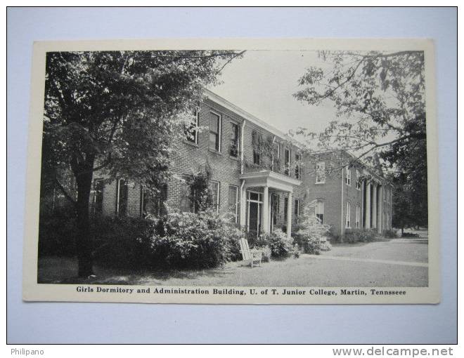 Martin Tn   Girls Dormitory & Adminstration Building U. Of T. Junior College - Other & Unclassified