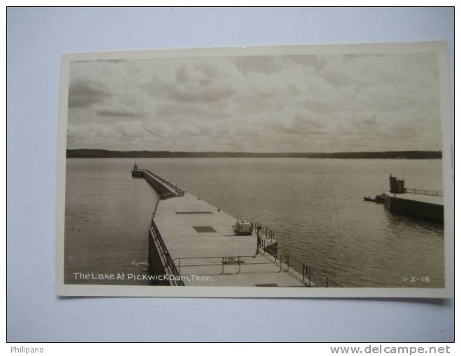 Real Photo   No Maker Listed   The Lake At Pickwick Dam Tn  Devolite Peerless Box - Autres & Non Classés