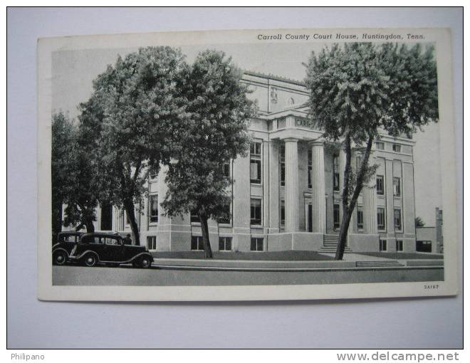 Huntingdon Tn   Carrol County Court House    1941 Cancel - Autres & Non Classés