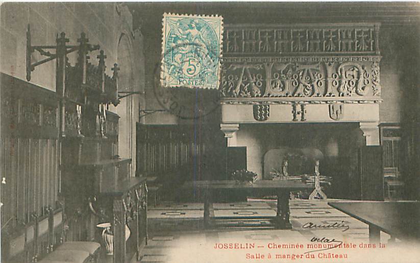 56 - JOSSELIN - Cheminée Monumentale Dans La Salle à Manger Du Château - Josselin
