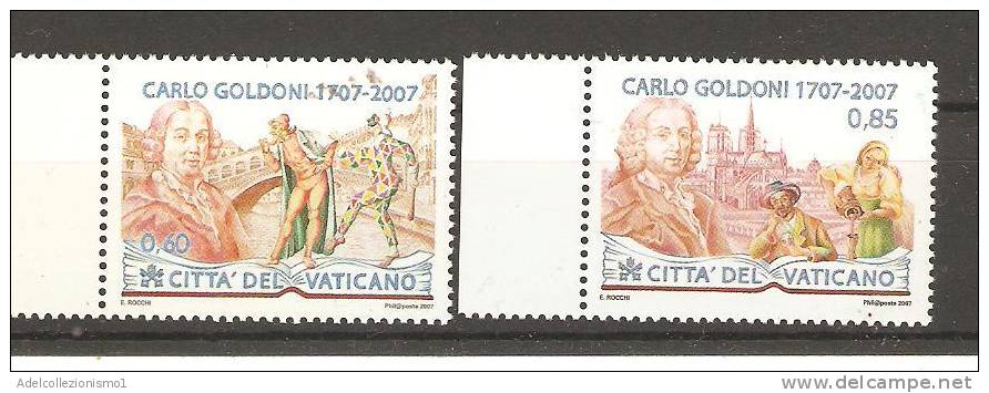 1530 ) Carlo Goldoni Serie Completa  Nuova** 2006 - Unused Stamps