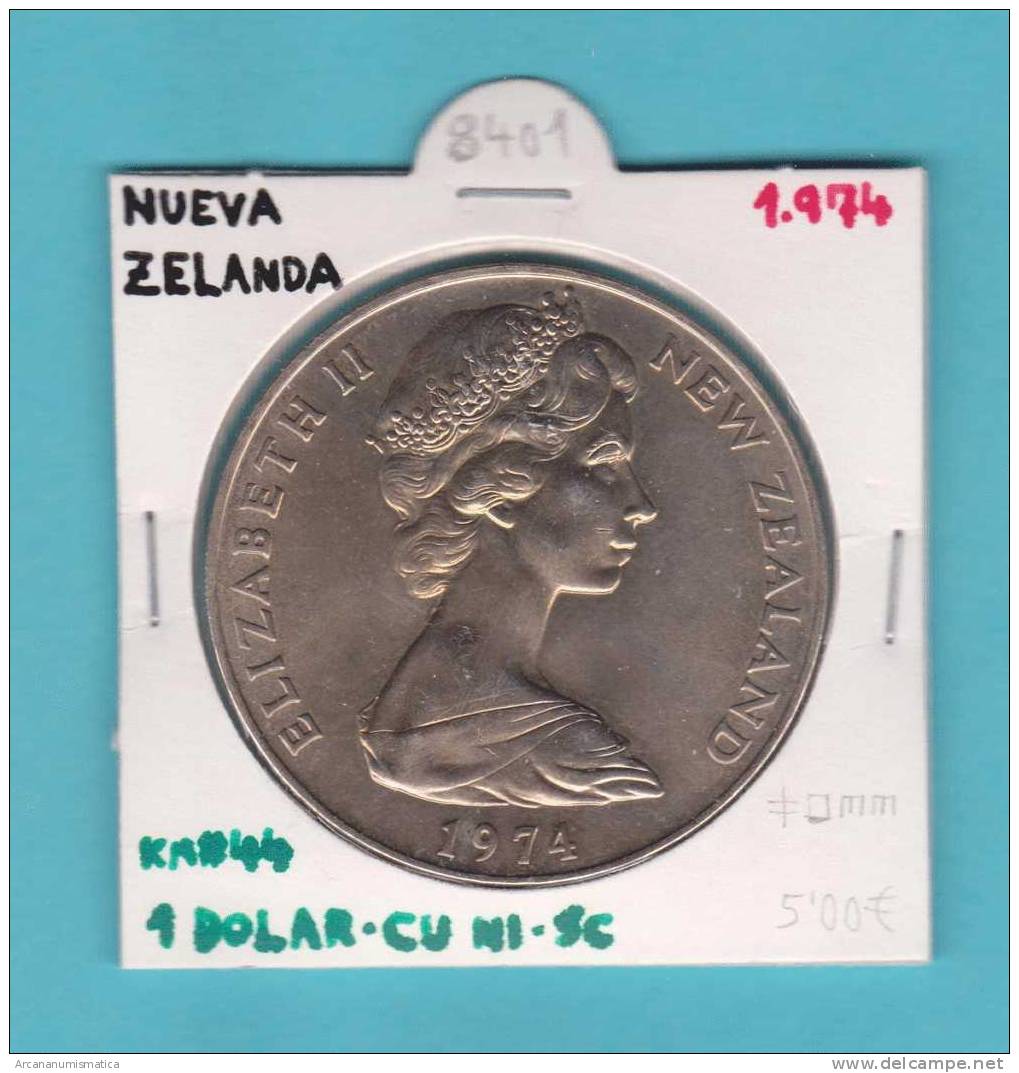 NUEVA  ZELANDA   1.974   1  DOLAR    CU NI   KM#44    SC/UNC      DL-8401 - Nueva Zelanda