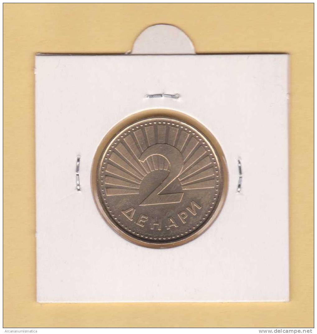 MACEDONIA   2  DINARES   2.001     LATON   KM#3    SC/UNC     DL-8433 - Macedonia Del Norte