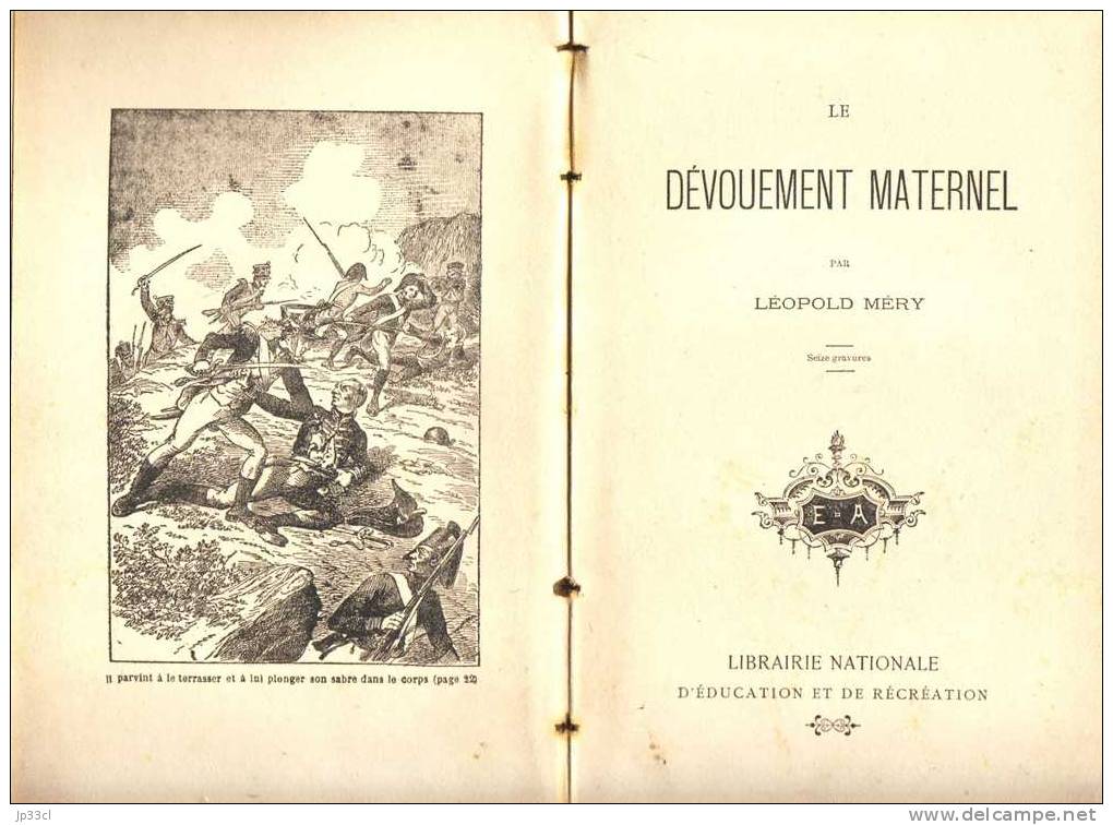 Le Dévouement Maternel Par Léopold Méry (Bibliothèque Morale De La Jeunesse) - 1801-1900