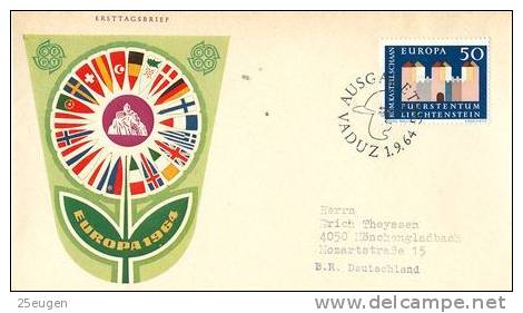 LIECHTENSTEIN  1964  EUROPA CEPT FDC - 1964