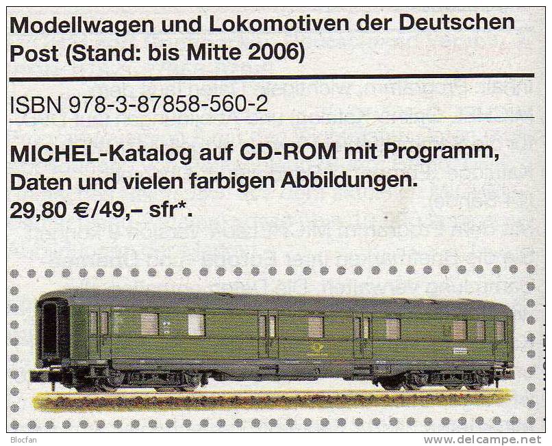 Michel Katalog Modelle Und Loks Der Post Neu 30€ Auf CD-Rom Mit Sammlermodelle Von A-Z - Autres & Non Classés