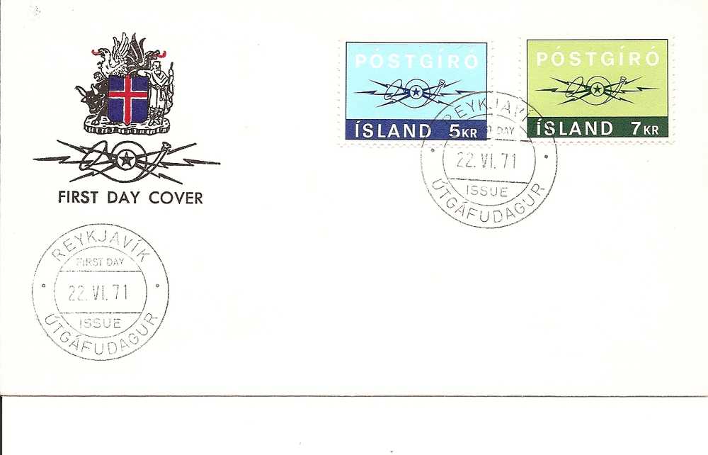 Postgiro FDC 1971 (332) - Lettres & Documents