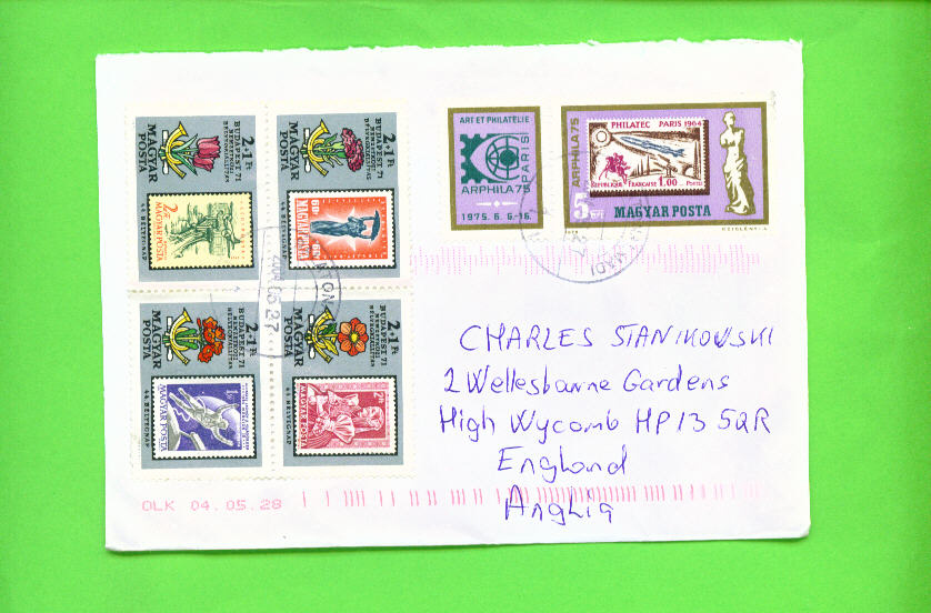 HUNGARY - Cover To The UK As Scan - Cartes-maximum (CM)