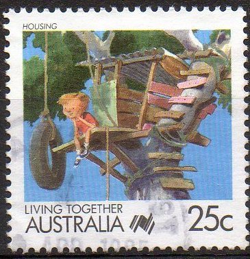 Australia 1988 Living Together 25c Housing Used - Gebraucht
