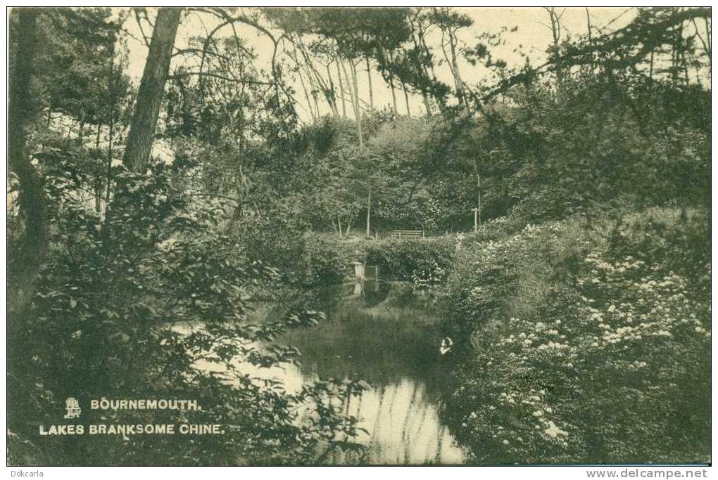 Bournemouth - Lakes Branksome Chine - Tuck's Post Card - Bournemouth (desde 1972)
