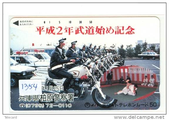 MOTOR Telefonkarte  JAPAN * Telecarte Japon (1354) Motorbike * Phonecard Japan * POLICE * POLIZEI - Polizia