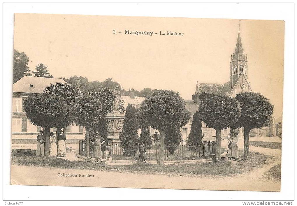 Maignelay-Montigny (60) : La Place De La Madone En 1915 (animée). - Maignelay Montigny