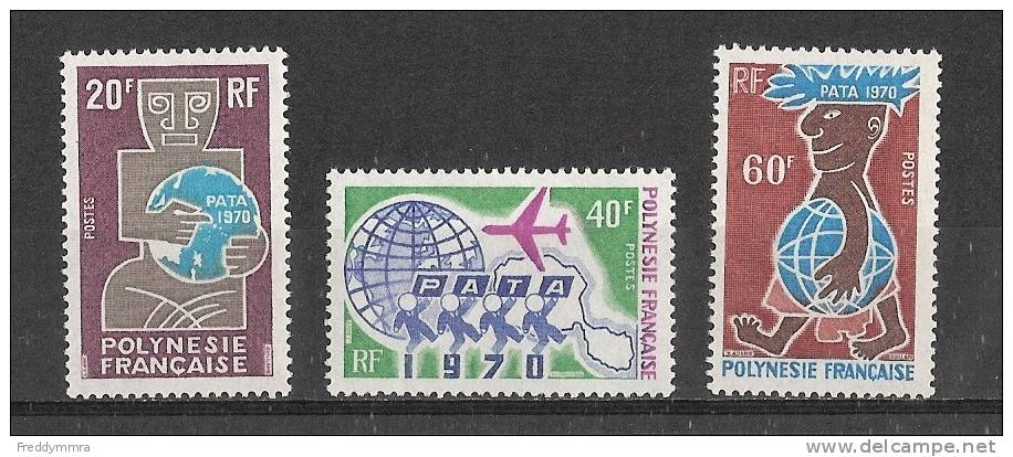 Polynésie Fr:  77/ 79 ** - Unused Stamps