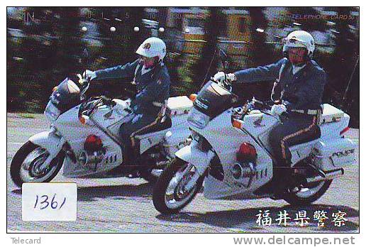 MOTOR Telefonkarte  JAPAN * Telecarte Japon (1361) Motorbike * Phonecard Japan * HONDA * POLICE * POLIZEI - Police