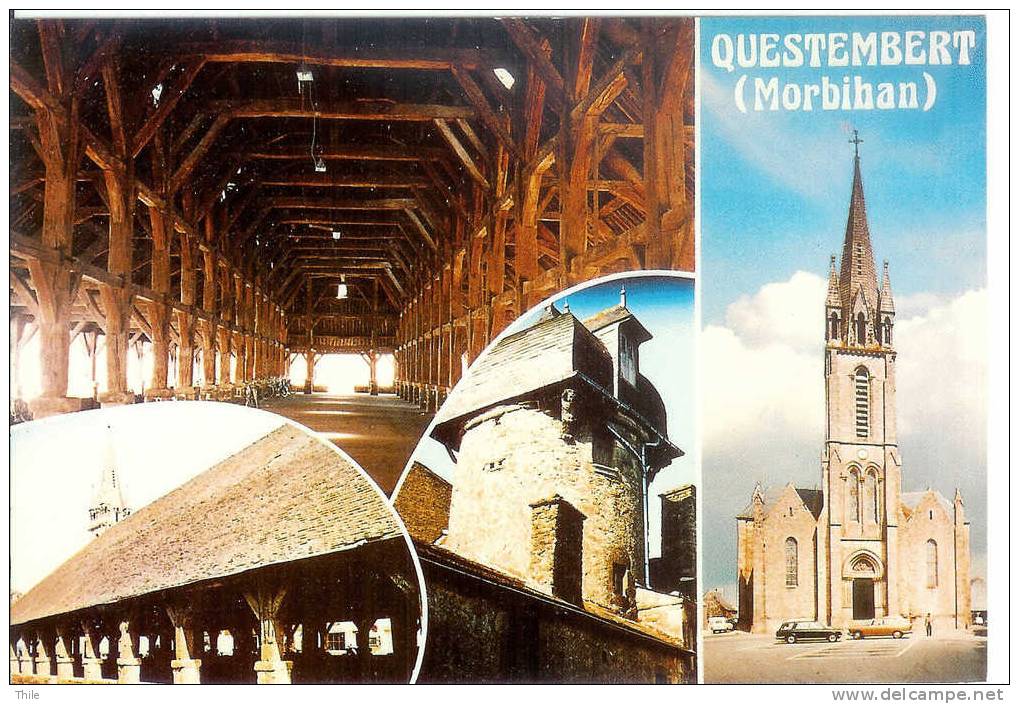 QUESTEMBERT - Halles - Tour - Eglise - Questembert