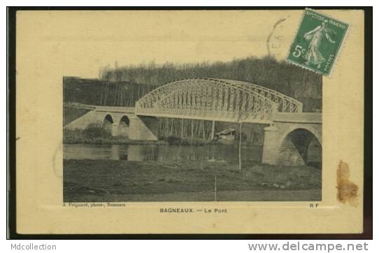 77 BAGNEAUX SUR LOING / Le Pont / CARTE SEMI GLACEE - Bagneaux Sur Loing