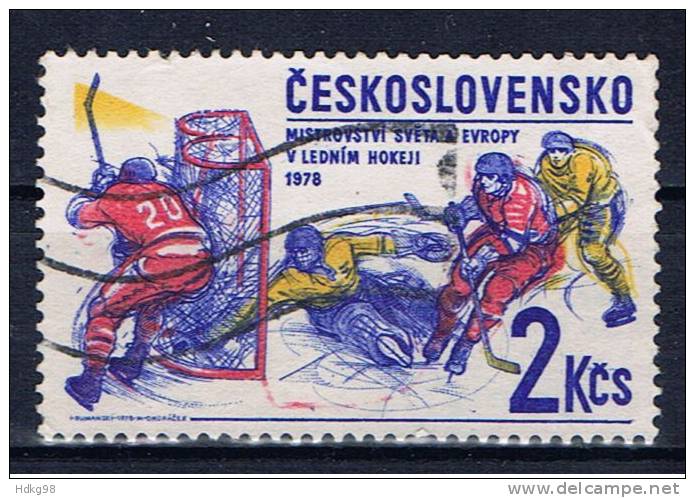 CSR+ Tschechoslowakei 1978 Mi 2436 Eishockey - Used Stamps