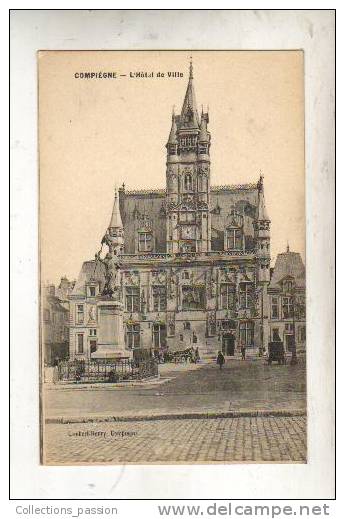 Cp, 60, Compiègne, L'Hôtel De Ville - Compiegne