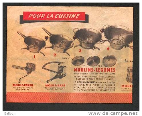 Mouli Julienne Avec 5 Disques - Mode D´emploi Et Publicité - Supplies And Equipment