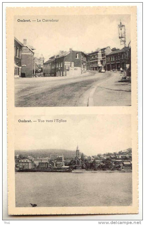 D1168 - OMBRET - Le Carrefour - Vue Vers L' Eglise - Amay