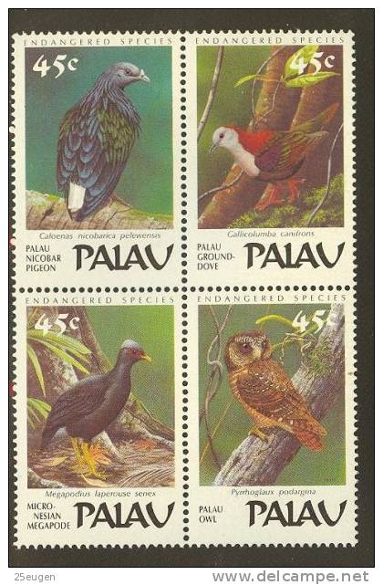 PALAU  1989  BIRDS  MNH - Autres & Non Classés