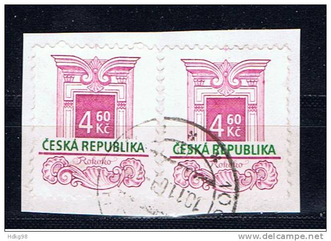 CZ+ Tschechei 1997 Mi 140 Fenster (Paar) - Used Stamps