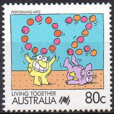 Australia 1988 Living Together 80c Performing Arts MNH - Mint Stamps